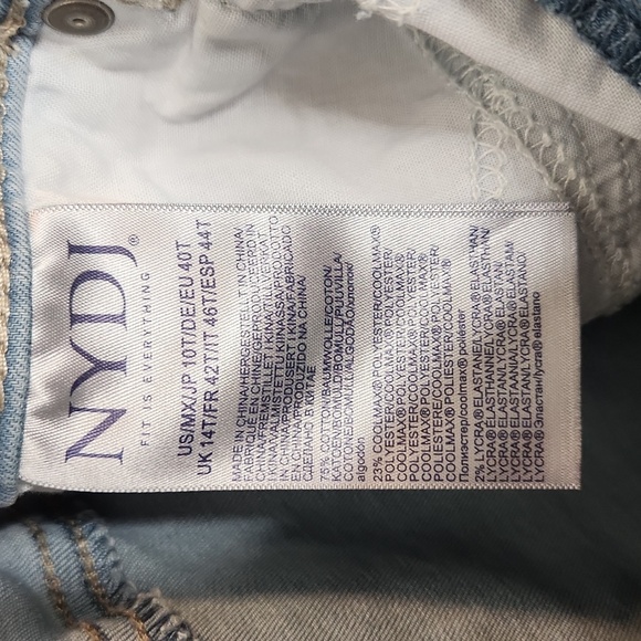 Not Your Daughter's Jeans (NYDJ) Marilyn Straight lift/tuck cool embrace 10T - Picture 7 of 10